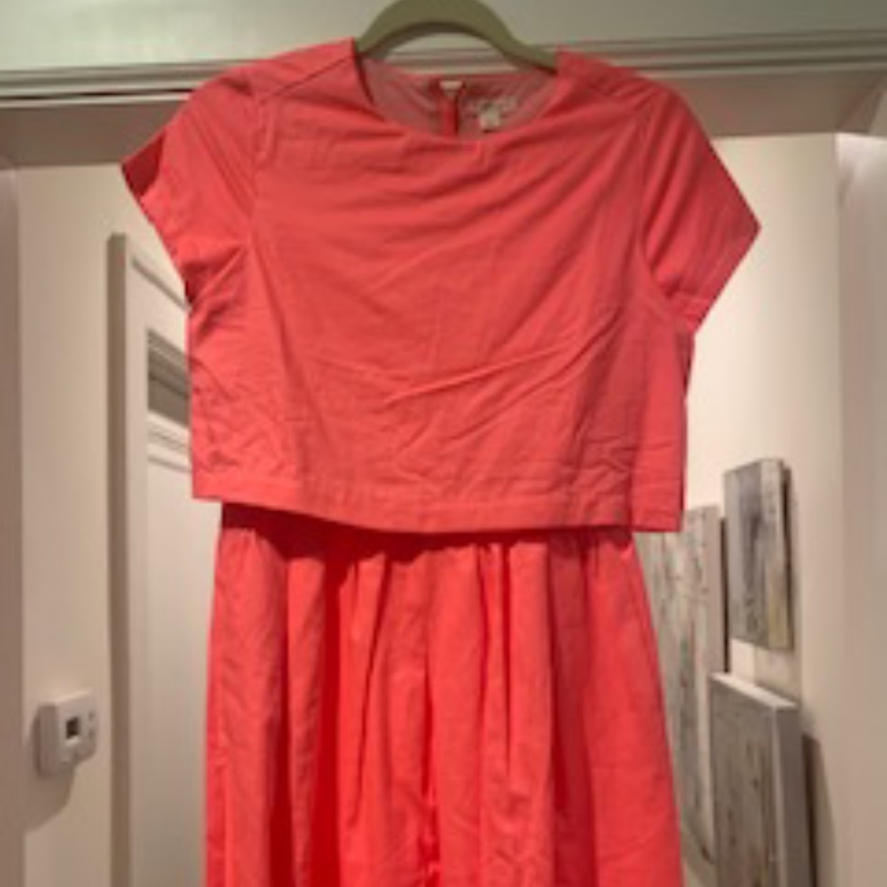 J. Crew Girls Hot Pink/Orange Summer Dress Size 14